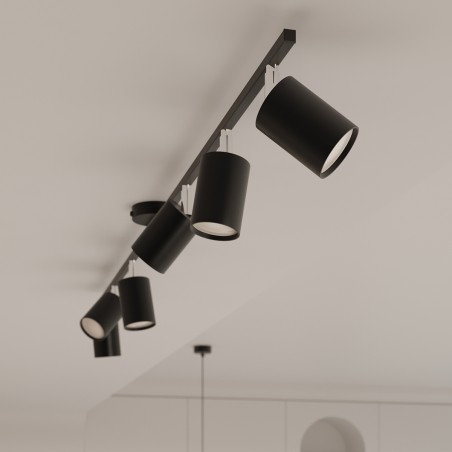 Żyrandol LEMMI 6 czarny SL.1207 Sollux