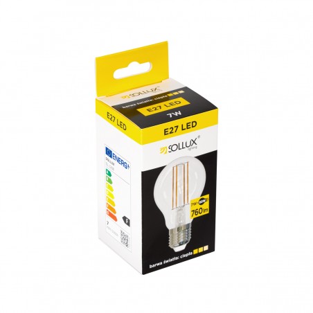 Żarówka LED E27 3000K 7W 760lm SL.1208 Sollux