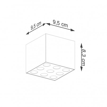 Plafon OZZY czarny LED SL.1211 Sollux