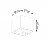 Plafon OZZY czarny LED SL.1211 Sollux