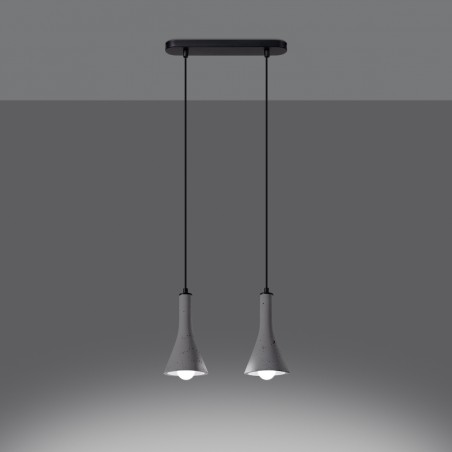 Lampa wisząca REA 2 beton SL.1224 Sollux