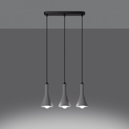 Lampa wisząca REA 3L beton SL.1225 Sollux