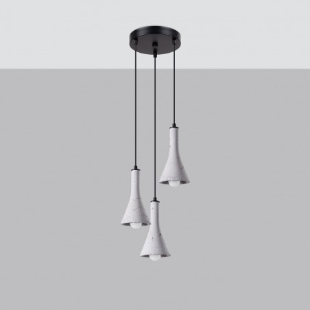 Lampa wisząca REA 3P beton SL.1226 Sollux