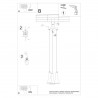 Lampa wisząca REA 3P beton SL.1226 Sollux