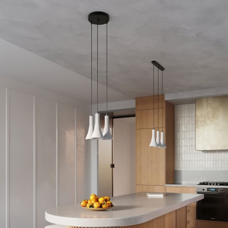 Lampa wisząca REA 3P beton SL.1226 Sollux