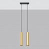 Lampa Wisząca LAGOS 2 złoty połysk SL.1241 Sollux