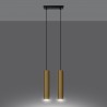 Lampa Wisząca LAGOS 2 złoty połysk SL.1241 Sollux