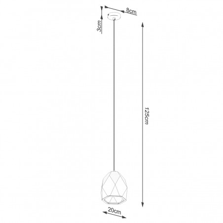Lampa wisząca ceramiczna MINT SL.1251 Sollux