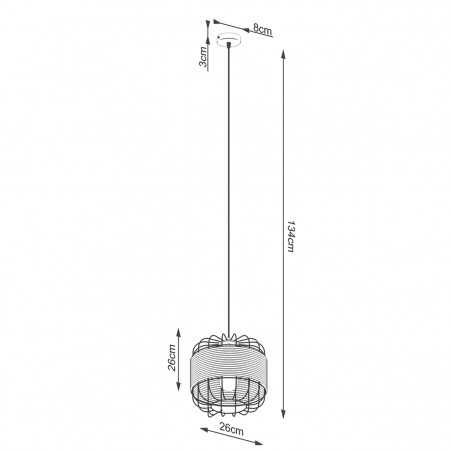 Lampa wisząca FOST SL.1252 Sollux