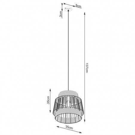 Lampa wisząca BRILO SL.1253 Sollux