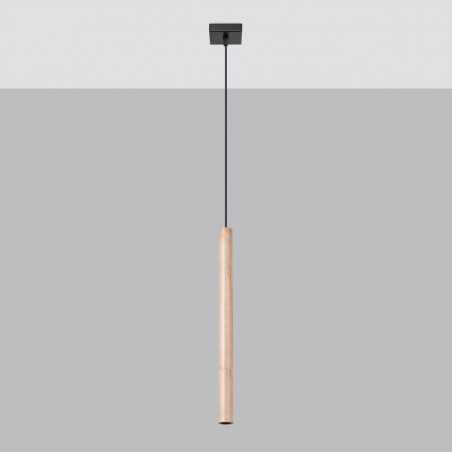 Lampa wisząca PASTELO 1 drewno SL.1266 Sollux