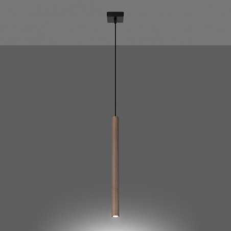 Lampa wisząca PASTELO 1 drewno SL.1266 Sollux