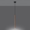 Lampa wisząca PASTELO 1 drewno SL.1266 Sollux