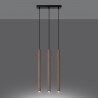 Lampa wisząca PASTELO 3L drewno SL.1267 Sollux