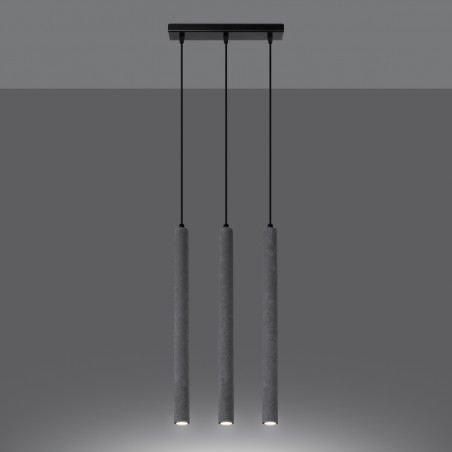 Lampa wisząca PASTELO 3L beton SL.1272 Sollux