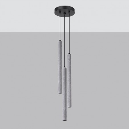 Lampa wisząca PASTELO 3P beton SL.1273 Sollux