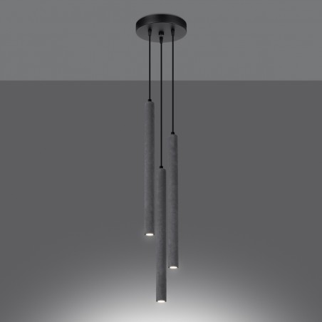 Lampa wisząca PASTELO 3P beton SL.1273 Sollux