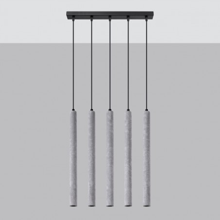 Lampa wisząca PASTELO 5L beton SL.1274 Sollux