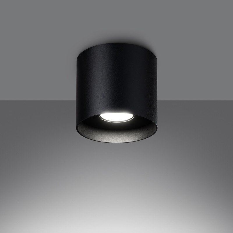 Plafon MIKA czarny SL.1281 Sollux