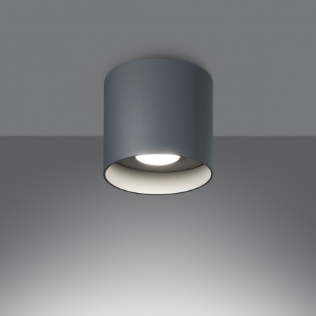 Plafon MIKA szary SL.1282 Sollux
