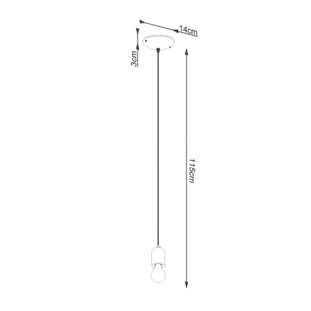 Lampa wisząca NESO 1 SL.1284 Sollux