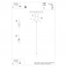 Lampa wisząca NESO 1 SL.1284 Sollux