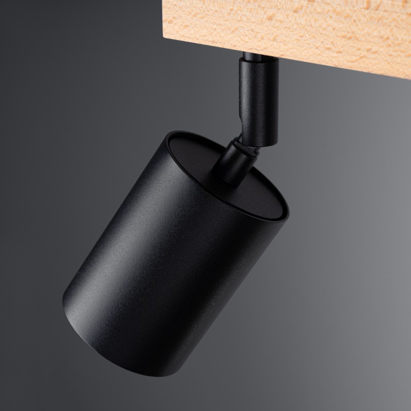 Plafon VERDO 3L czarny SL.1293 Sollux