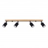 Plafon VERDO 4 czarny SL.1294 Sollux