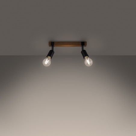 Plafon ZUCA 2 czarny SL.1296 Sollux