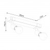 Plafon ZUCA 2 czarny SL.1296 Sollux