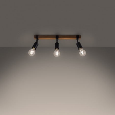 Plafon ZUCA 3 czarny SL.1297 Sollux