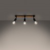 Plafon ZUCA 3 czarny SL.1297 Sollux
