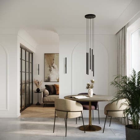 Lampa wisząca PASTELO 2 czarna SL.1304 Sollux