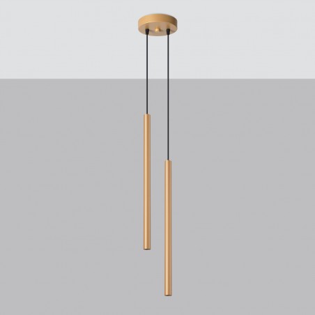 Lampa wisząca PASTELO 2 złota SL.1305 Sollux