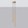 Lampa wisząca PASTELO 2 złota SL.1305 Sollux