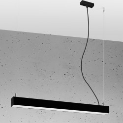 Lampa wisząca PINNE 67 czarna 3000K TH.030 Sollux
