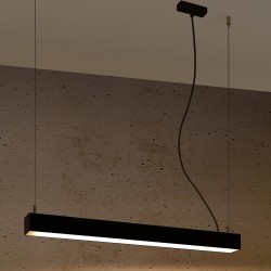 Lampa wisząca PINNE 67 czarna 3000K TH.030 Sollux