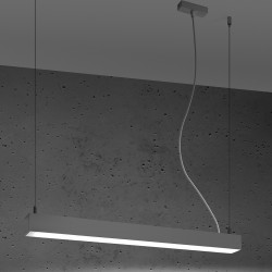 Lampa wisząca PINNE 67 szara 4000K TH.034 Sollux