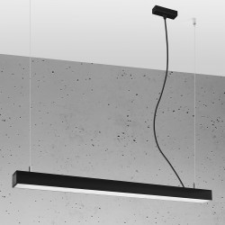 Lampa wisząca PINNE 90 czarna 3000K TH.048 Sollux