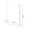 Lampa wisząca PINNE 90 czarna 3000K TH.048 Sollux