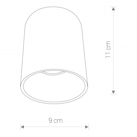 EYE TONE Czarny 1x10W only LED