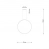 Lampa wisząca RIO 78 czarny LED 3000K TH.118 Sollux