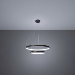Żyrandol RIO 2 55/78 czarny LED 4000K TH.212 Sollux