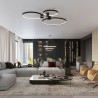 Żyrandol RIO 2 55/78 czarny LED 4000K TH.212 Sollux