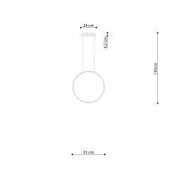 Lampa wisząca RIO 55 złota LED 3000K TH.220 Sollux