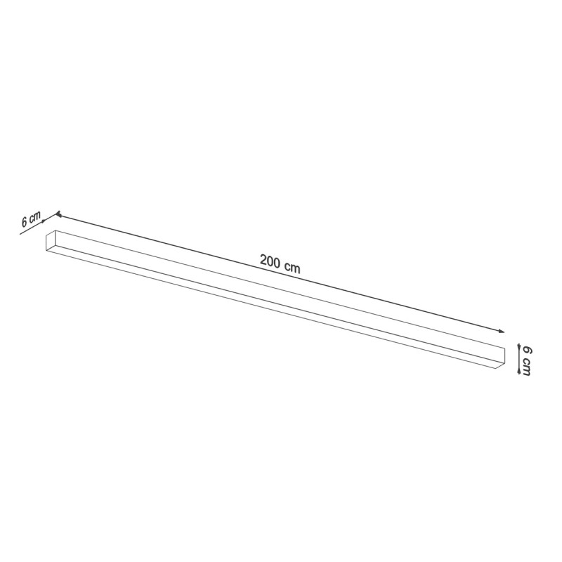 Plafon PINNE 200 szary 3000K TH.242 Sollux