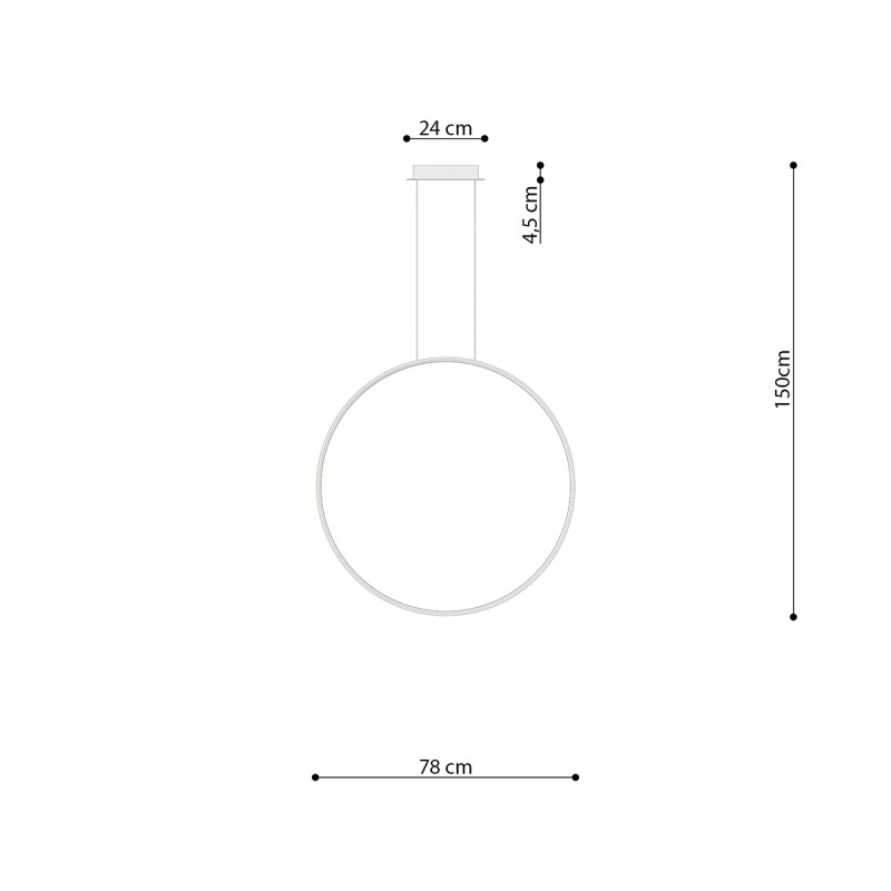Lampa wisząca RIO 78 chrom LED 4000K TH.249 Sollux