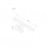 Lampa ścienna CEZANNE LED WHITE S 3000K 10672