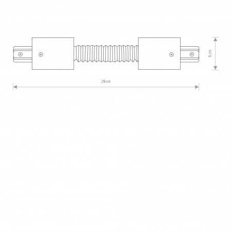 PROFILE RECESSED FLEX CONNECTOR Biały
