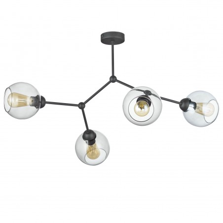 FAIRY LAMPA SUFITOWA 4 PŁ CZARNA  Tk Lighting